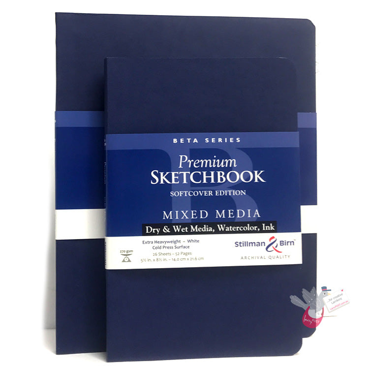STILLMAN & BIRN Beta Sketchbook - Softcover - A6 Landscape (5.5 x 3.5" /8.9 x 14 cm) - 270gsm
