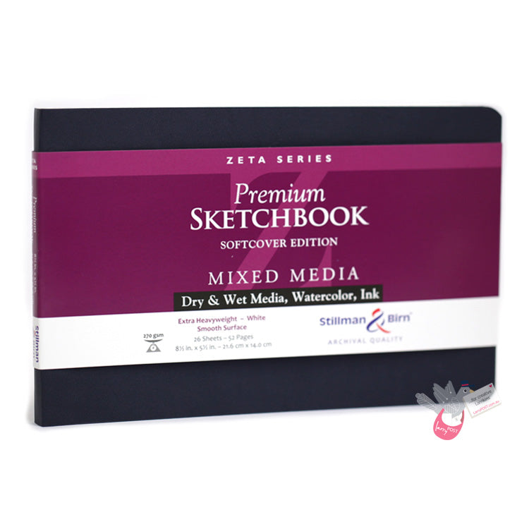 Stillman & Birn ALPHA Sketchbook - Softcover - A5 Landscape (8.5 x 5.5" / 21.6 x 14 cm) - 150gsm