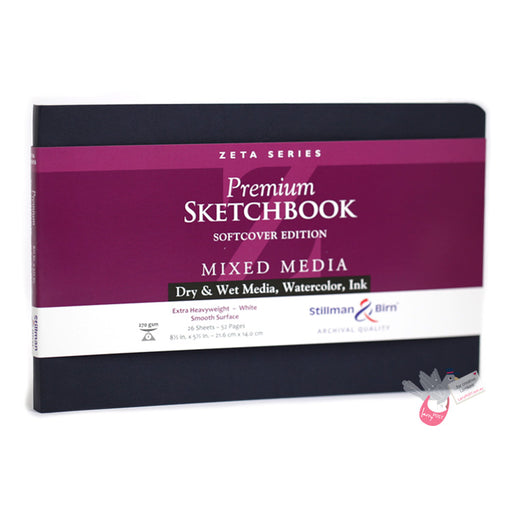 Stillman & Birn ALPHA Sketchbook - Softcover - A5 Landscape (8.5 x 5.5" / 21.6 x 14 cm) - 150gsm