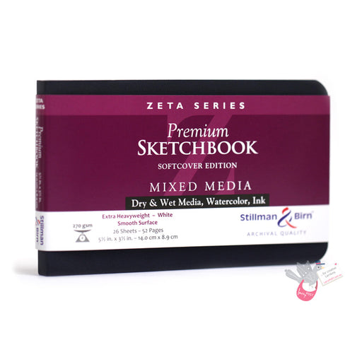 Stillman & Birn ZETA Sketchbook - Softcover - A6 Landscape (5.5 x 3.5" / 14 x 8.9 cm) - 270gsm