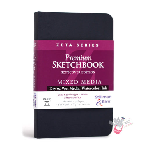 Stillman & Birn ZETA Sketchbook - Softcover - A6 Portrait (3.5 x 5.5" / 8.9 x 14 cm) - 270gsm