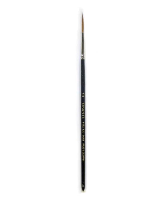 SEAWHITE OF BRIGHTON Watercolour Brush - Pure Red Sable - Rigger - Size 4