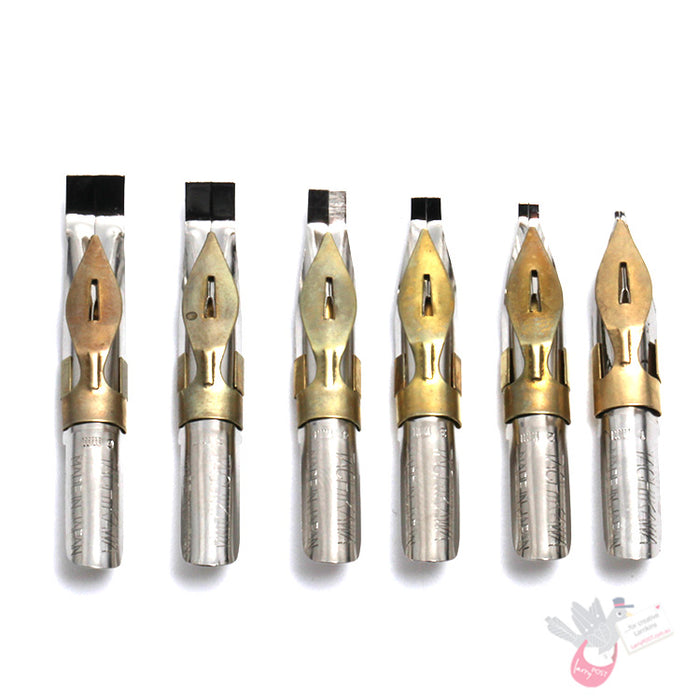 TACHIKAWA Calligraphy Nib - Type A (Flat) - 0.5mm - Pack of 2