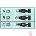 TACHIKAWA Calligraphy Nib - Type B (Round) - 5mm - Pack of 2