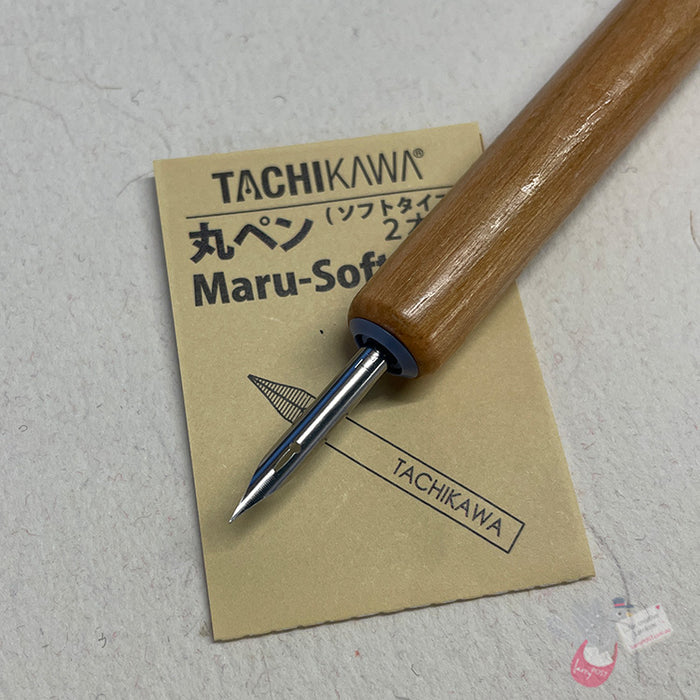 TACHIKAWA Deluxe Comic Pen Nib - Maru Soft Model - Pack of 2