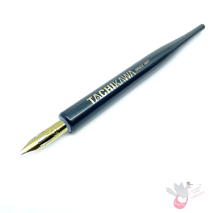 TACHIKAWA Resin Nib Holder - Model T25 (12.5cm length) - Metallic Black