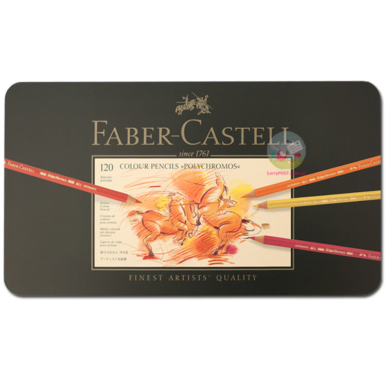 FABER-CASTELL Polychromos Coloured Pencils - 3 Layer Tin of 120