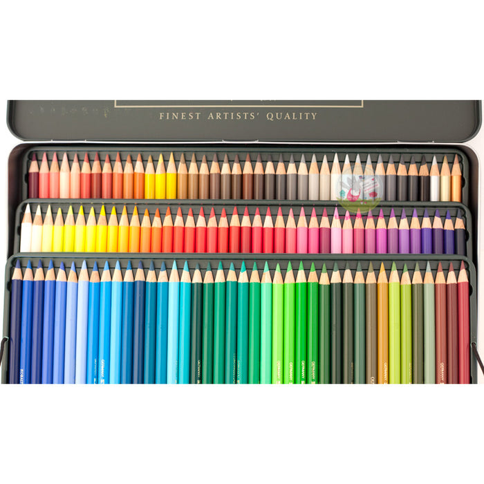 FABER-CASTELL Polychromos Coloured Pencils - 3 Layer Tin of 120