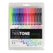 TOMBOW TwinTone Markers - Bright Palette - Pack 12