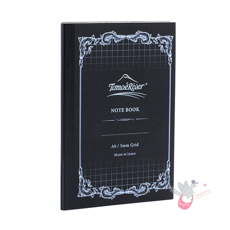 TOMOE RIVER Notebook - 160 Grid/Squared Pages - 52GSM - A6 - White