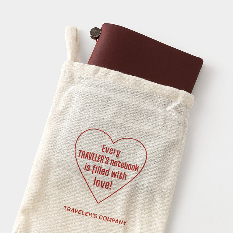 Traveler's Company Leather Notebook - Passport Size Starter Kit - Red - Love and Trip (Limited Edition)