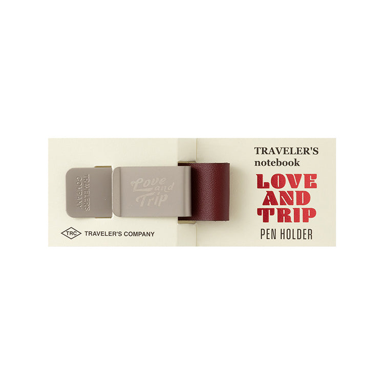 Traveler's Company Pen Holder - 016 - Love and Trip (Limited Edition) - Red