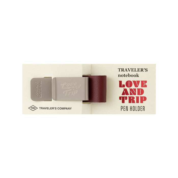 Traveler's Company Pen Holder - 016 - Love and Trip (Limited Edition) - Red
