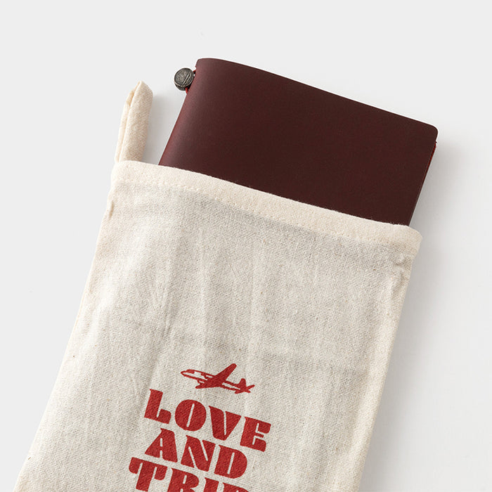 Traveler's Company Leather Notebook - Regular Size Starter Kit - Red - Love and Trip (Limited Edition)