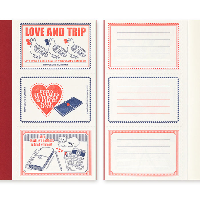 Traveler's Company - Inserts - Regular Size - Love and Trip (Limited Edition) - Blank