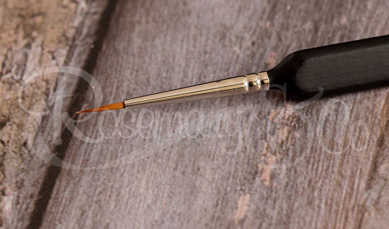 ROSEMARY & CO Limited Edition - Red Sable Pointed Round - Size 1 (1.6 x 9.5mm) - Triangular Short Handle