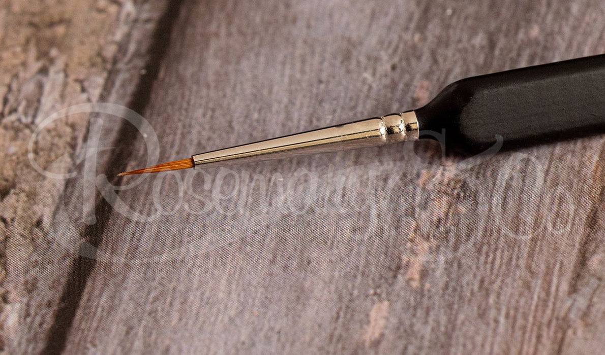 ROSEMARY & CO Limited Edition - Red Sable Pointed Round - Size 1 (1.6 x 9.5mm) - Triangular Short Handle
