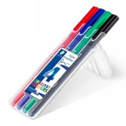 STAEDTLER Triplus Broadliner (0.8mm) - Brilliant Colours - 4 Pack