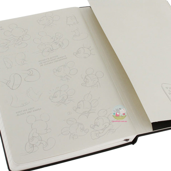 MOLESKINE Mickey Mouse Classic Hard Cover Notebook (A5) - Plain - Black