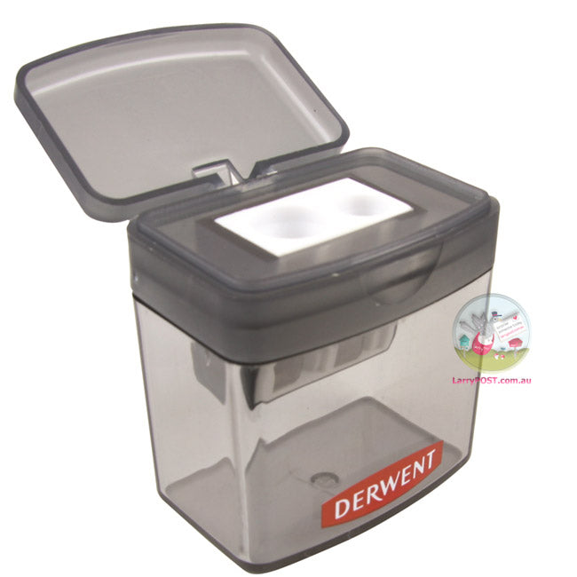DERWENT 2-Hole Pencil Sharpener with Catch