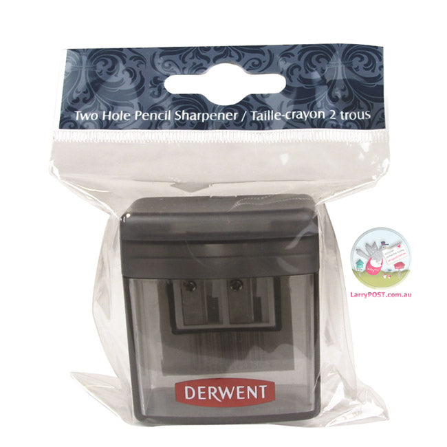 DERWENT 2-Hole Pencil Sharpener with Catch