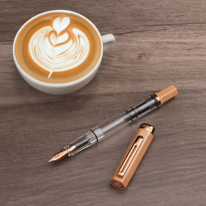 TWSBI Eco Fountain Pen - Caffe with Bronze - 1.1mm Italic (stub) Nib