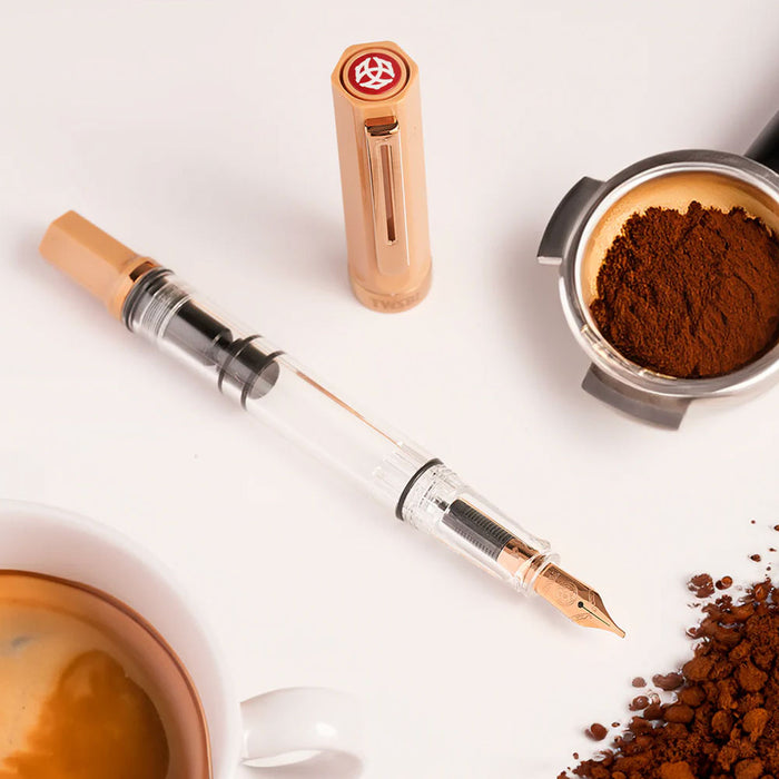 TWSBI Eco Fountain Pen - Caffe with Bronze - Extra Fine Nib
