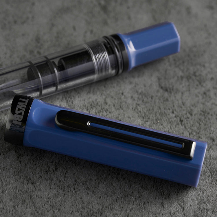 TWSBI Eco Fountain Pen - Slate Blue with Onyx - Medium Nib