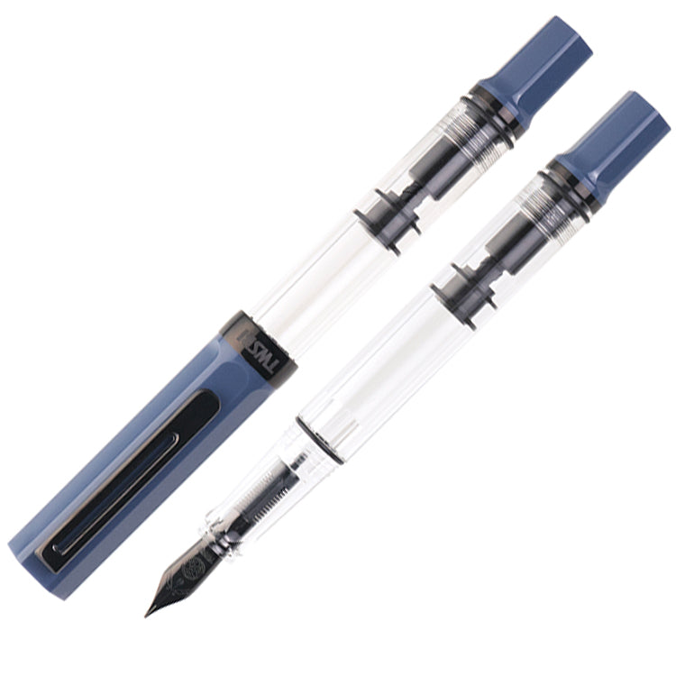 TWSBI Eco Fountain Pen - Slate Blue with Onyx - Medium Nib