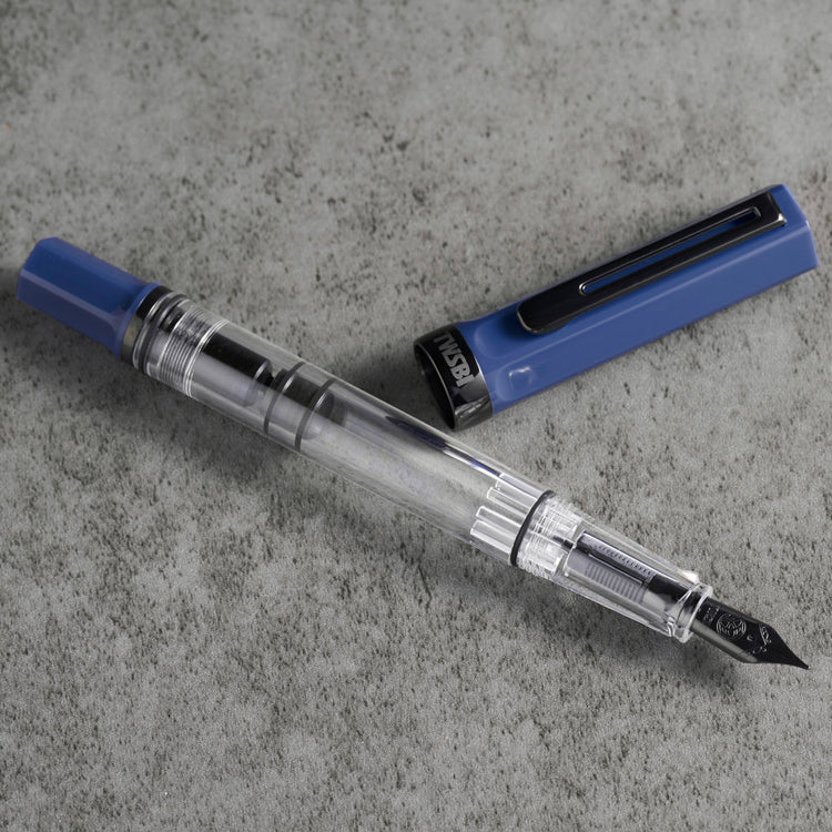 TWSBI Eco Fountain Pen - Slate Blue with Onyx - Fine Nib