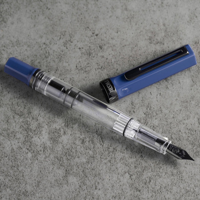 TWSBI Eco Fountain Pen - Slate Blue with Onyx - Broad Nib