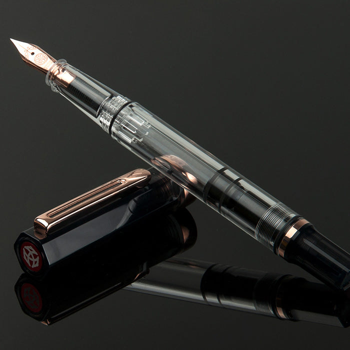 TWSBI Eco Fountain Pen - Smoke with Rose Gold - 1.1 Italic (Stub) Nib