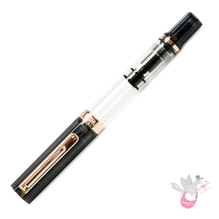 TWSBI Eco Fountain Pen - Smoke with Rose Gold - 1.1 Italic (Stub) Nib