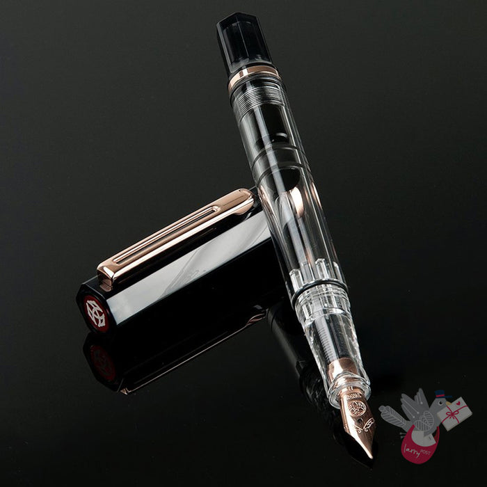 TWSBI Eco Fountain Pen - Smoke with Rose Gold - 1.1 Italic (Stub) Nib