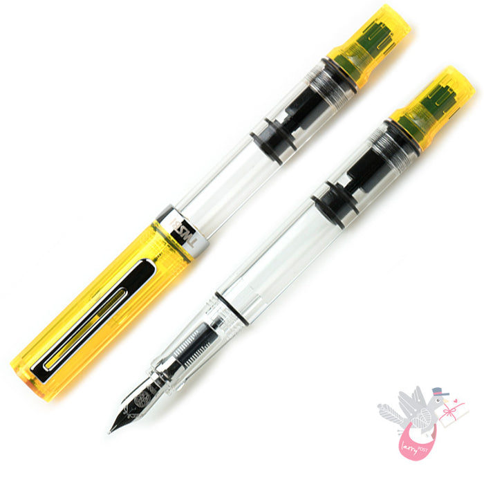 TWSBI Eco Fountain Pen - Clear / Transparent Yellow - Broad Nib