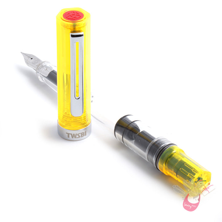 TWSBI Eco Fountain Pen - Clear / Transparent Yellow - Medium Nib