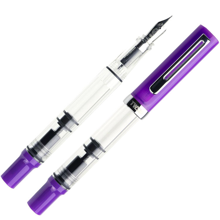 TWSBI Eco-T Fountain Pen - Eggplant -  1.1mm Italic (stub) Nib