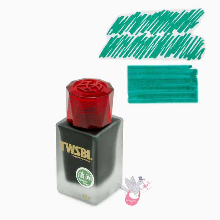 TWSBI 1791 Fountain Pen Ink - Emerald Green - 18mL