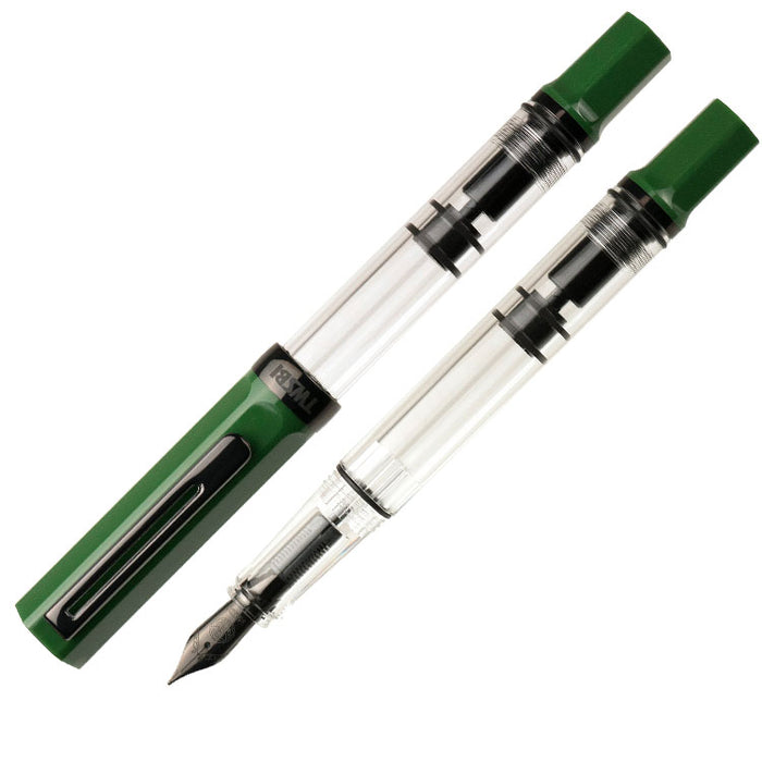 TWSBI Eco Fountain Pen - Irish Green with Onyx - Broad Nib