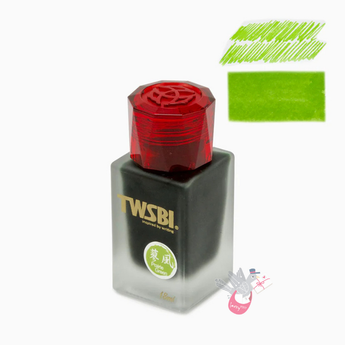 TWSBI 1791 Fountain Pen Ink - Prairie Green - 18mL