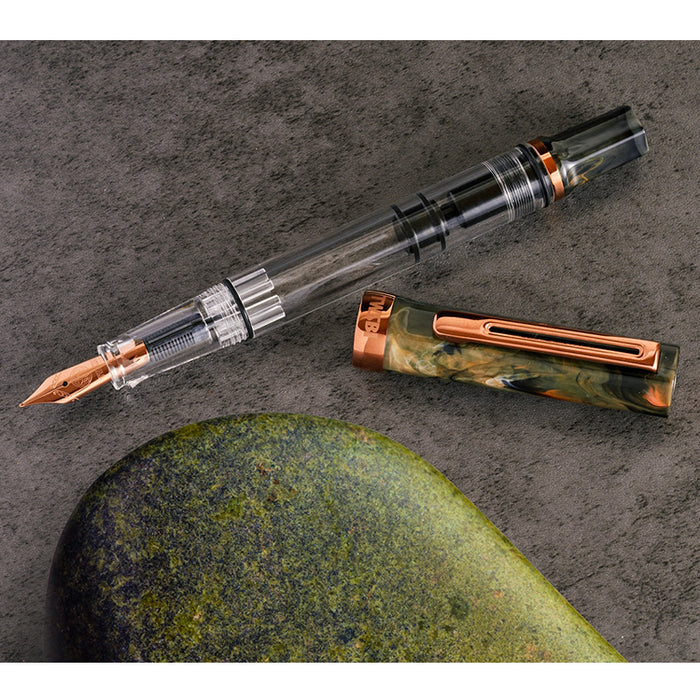 TWSBI Eco Fountain Pen - Serpentine with Bronze Trim and Nib