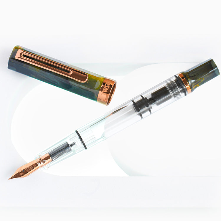 TWSBI Eco Fountain Pen - Serpentine with Bronze Trim and Nib