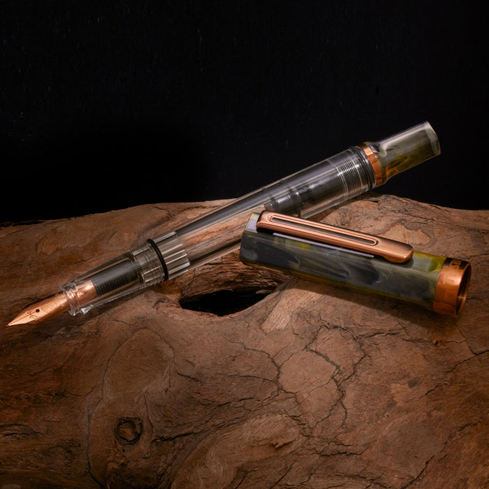 TWSBI Eco Fountain Pen - Serpentine with Bronze Trim and Nib