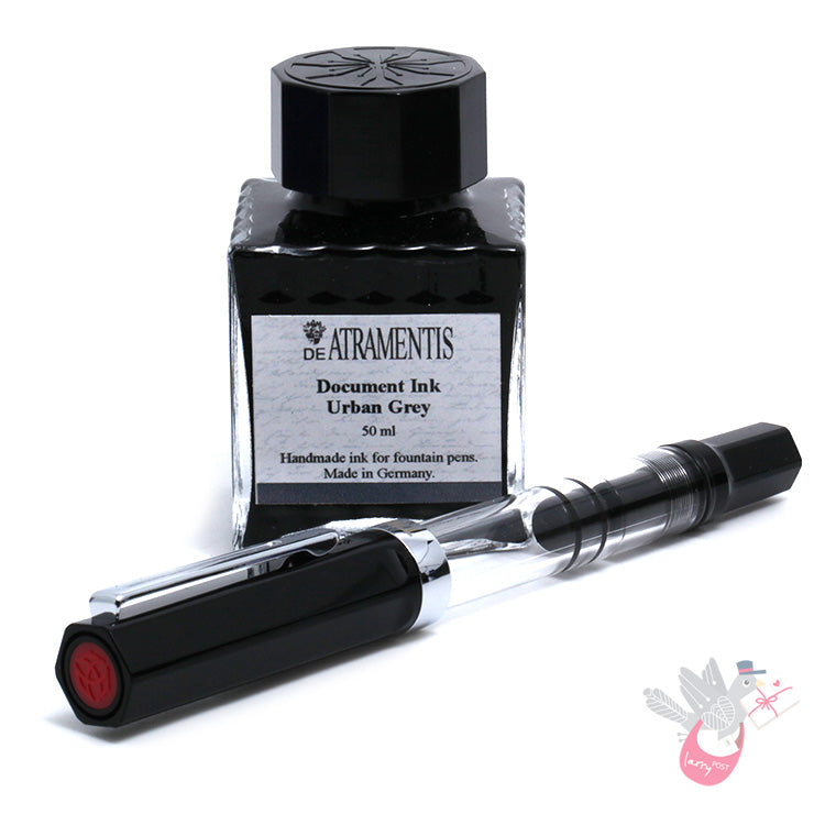 TWSBI Eco Clear / Black - Fine & DE ATRAMENTIS Document Urban Grey 45mL