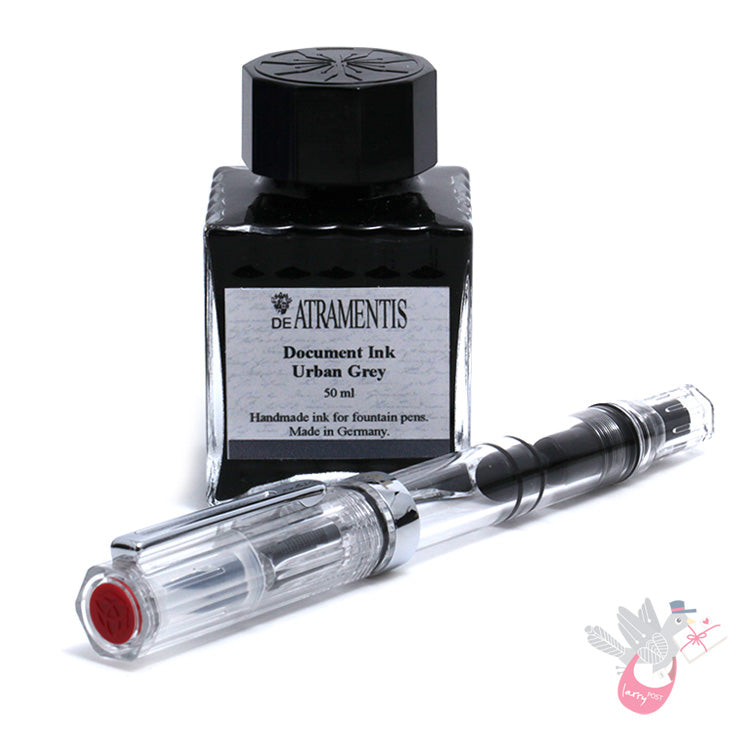 TWSBI Eco Clear / Clear - Fine & DE ATRAMENTIS Document Urban Grey 45mL
