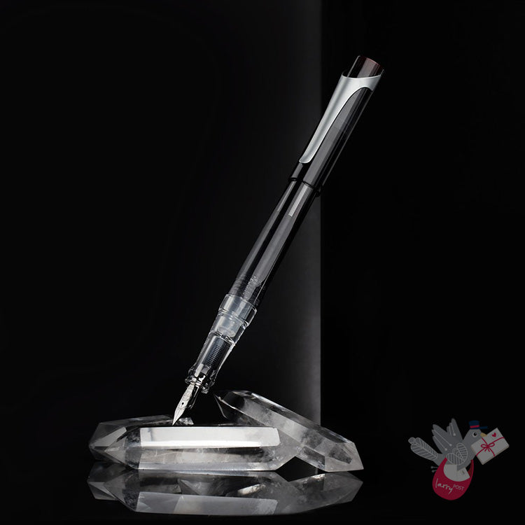 TWSBI Swipe Fountain Pen - Spring Loaded Converter - Smoke Colour - Broad Nib