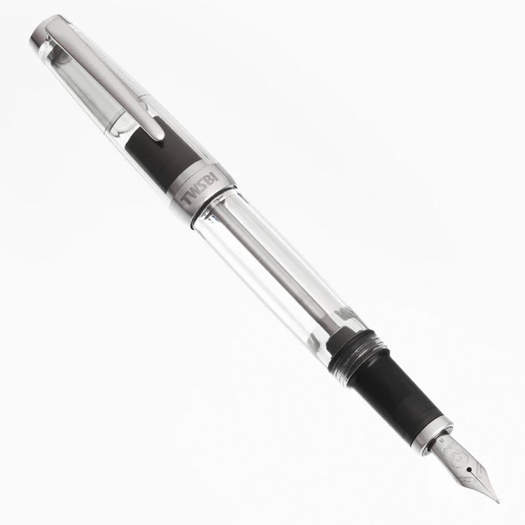 TWSBI Vac Mini Fountain Pen - Smoke/Clear - 1.1mm Italic (stub) Nib