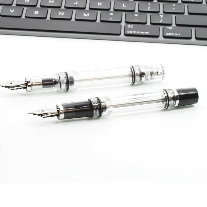 TWSBI Vac Mini Fountain Pen - Smoke/Clear - Broad Nib