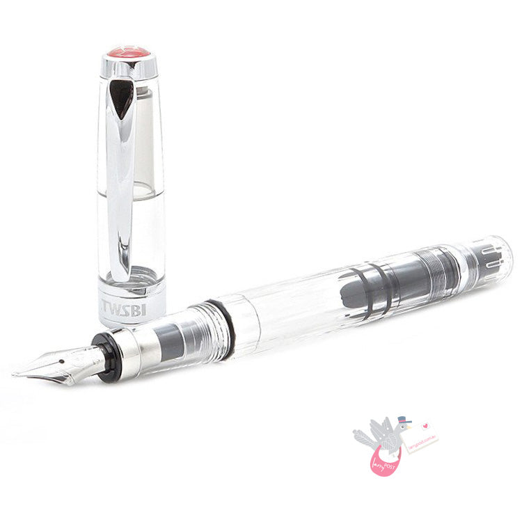 TWSBI Diamond 580 Fountain Pen - Clear - F Nib