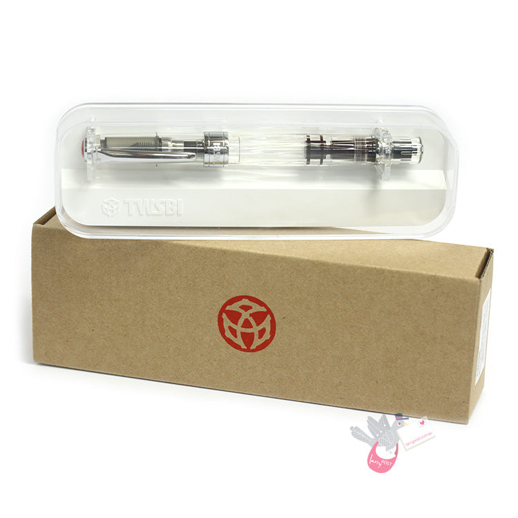 TWSBI Diamond 580 Fountain Pen - Clear - 1.1 Italic (stub) Nib